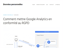 Tablet Screenshot of donneespersonnelles.fr